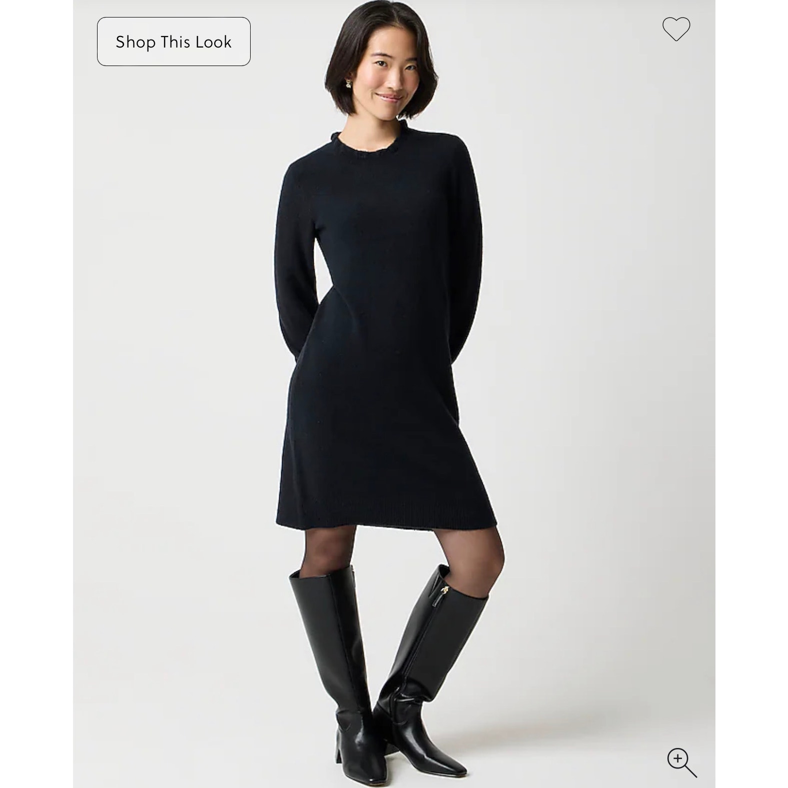 J. Crew Ruffleneck Sweater Dress In Extra Soft Yarn Nwt Size Large